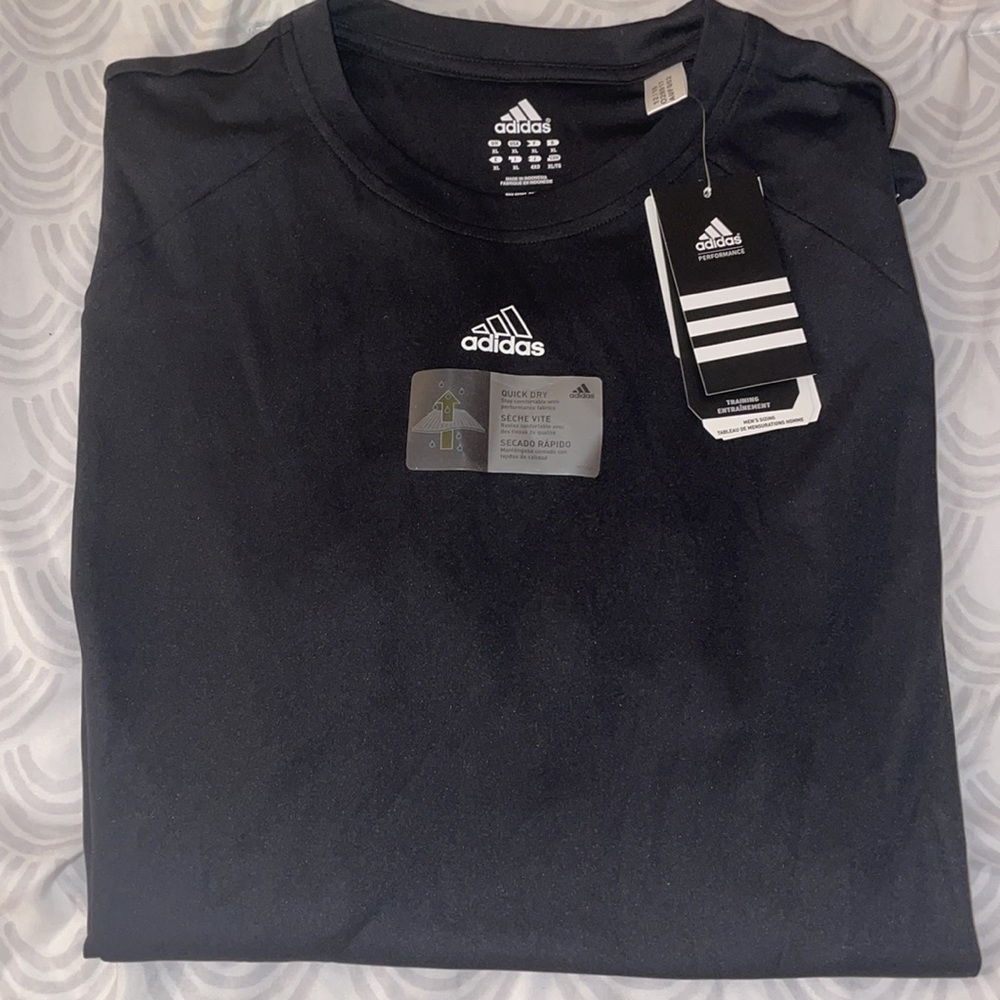 Black Adidas Training Tee - New with Tags